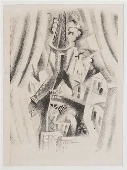 La Tour aux rideaux by Robert Delaunay, 1926