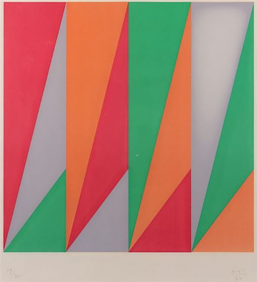 Max Bill | Variation in drei Farben (1974) | MutualArt