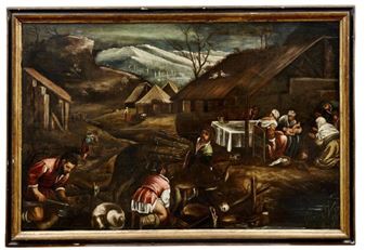 Anbetung des Jesuskindes durch die Hirten - Giambattista dal Ponte