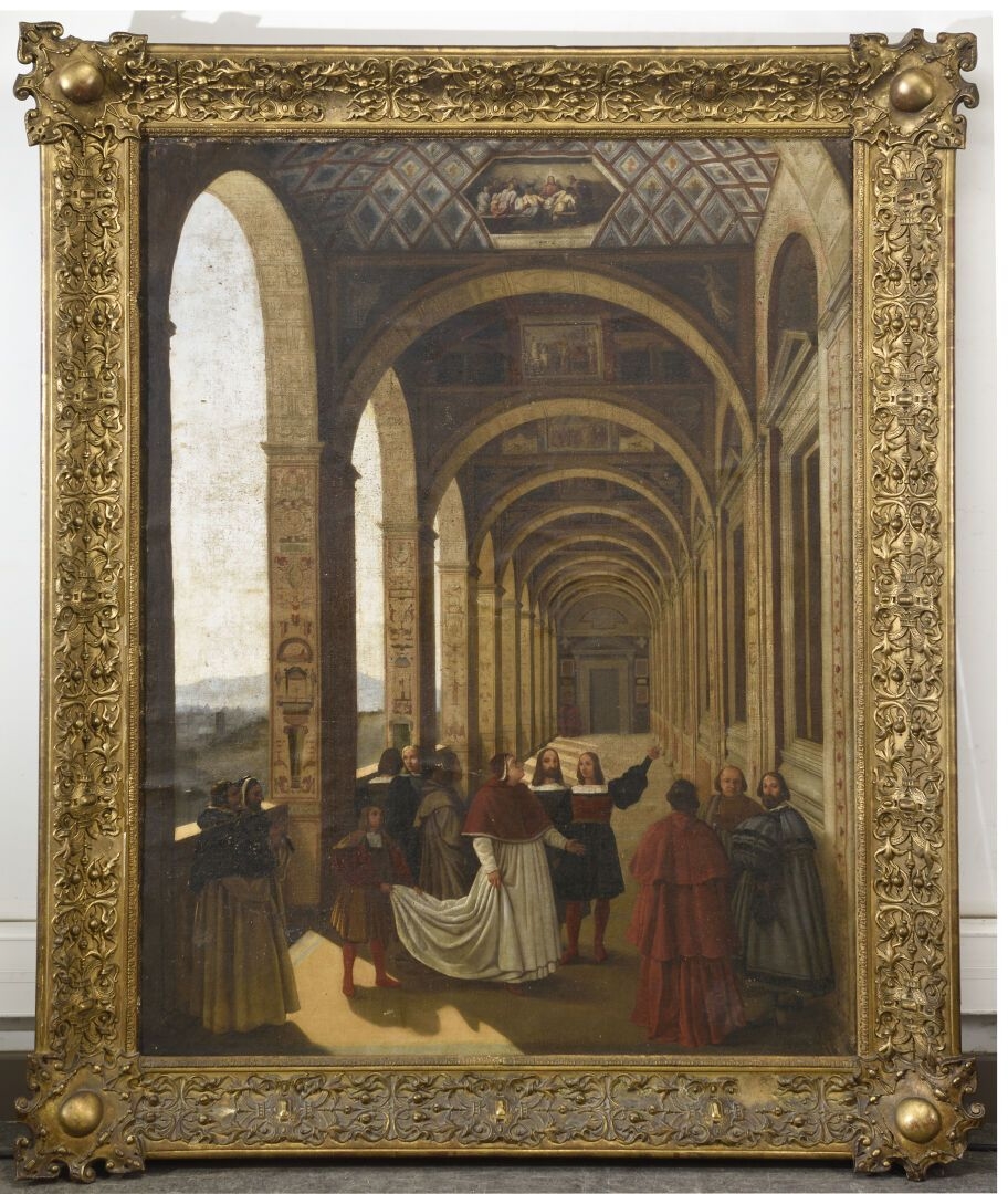 French School, 19th Century | Raphaël présentant les Loges du Vatican à ...