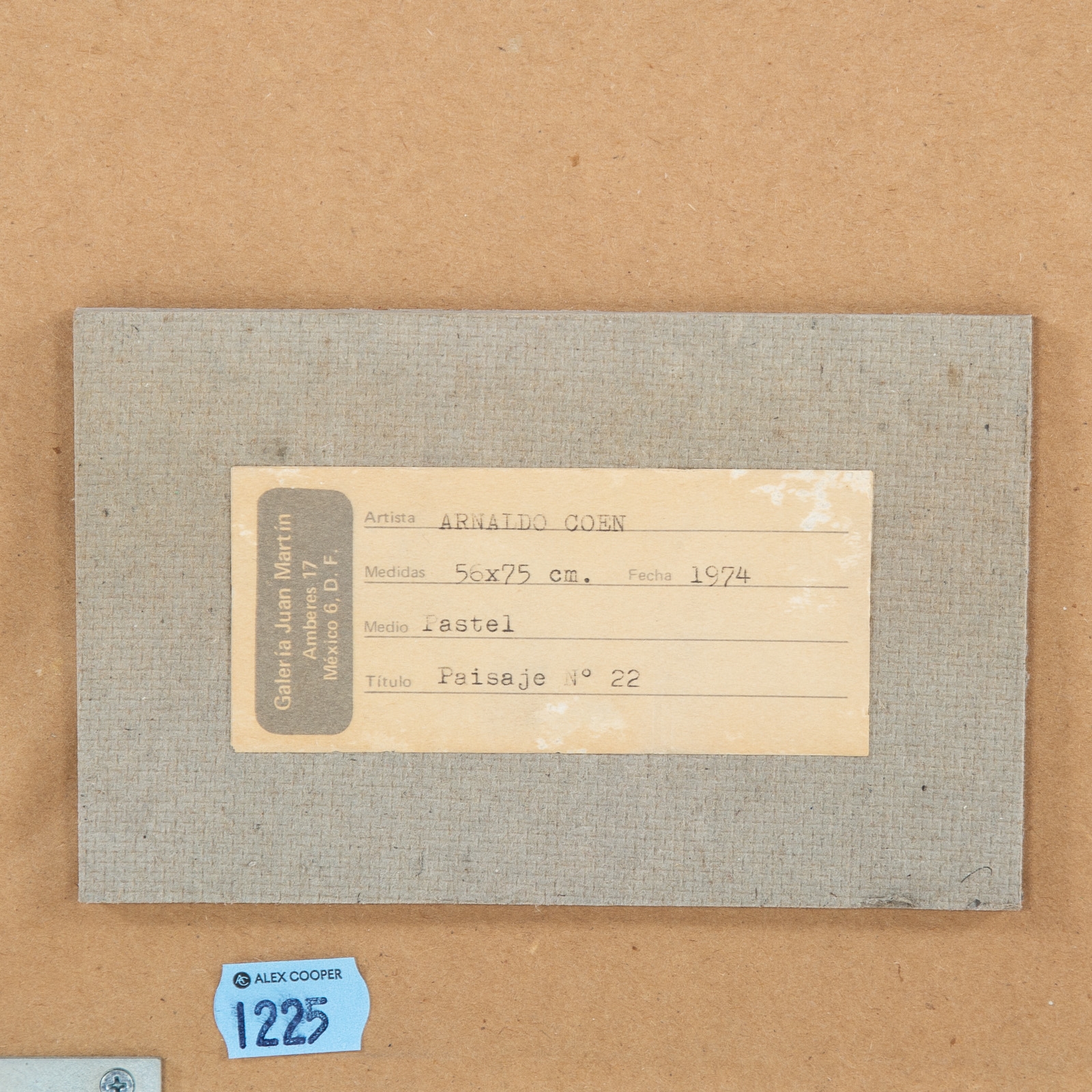 Artwork by Arnaldo Coen, Two Framed Pastels, Made of pastel on paper