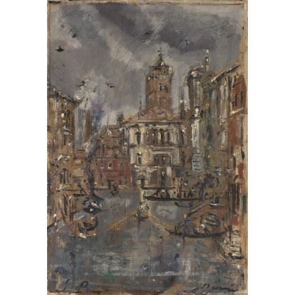 Il Canal Grande in una giornata di vento