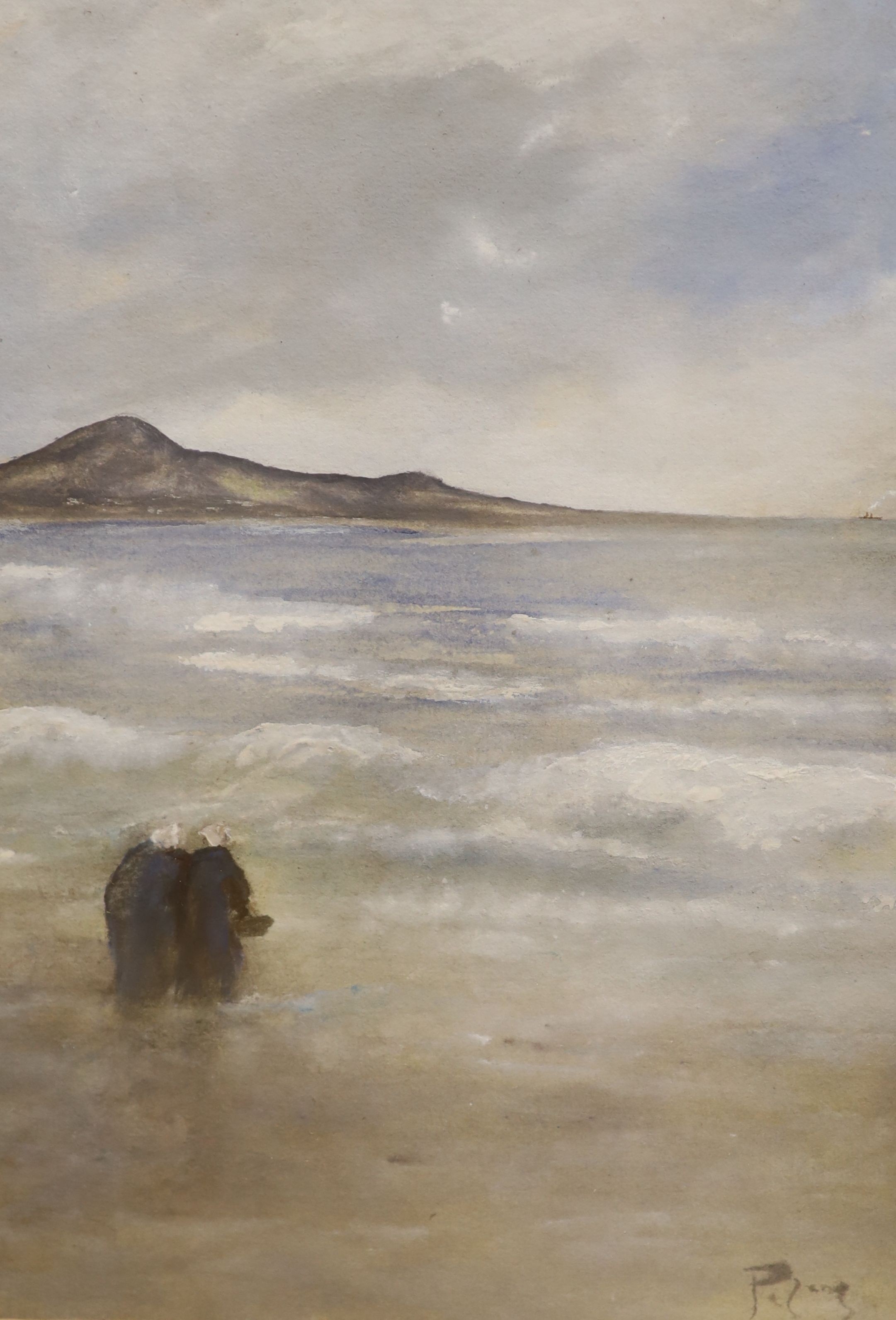 P. Long | Figures on the shore | MutualArt