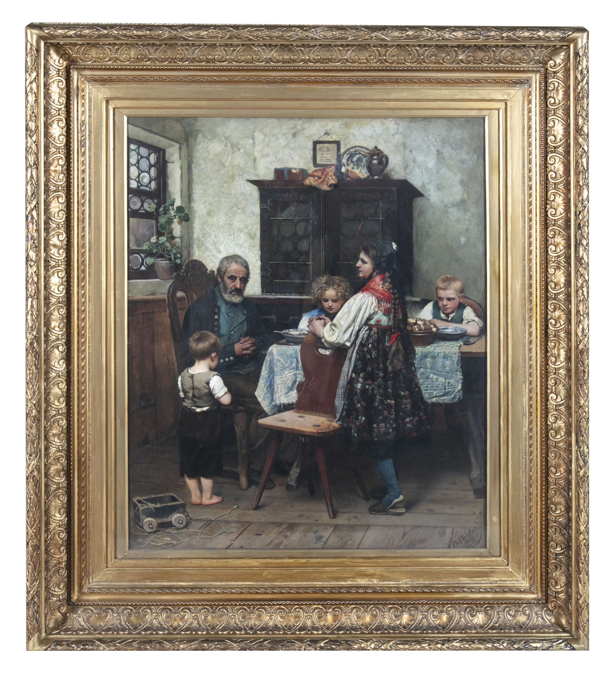 Artwork by Phillip Fleischer, Interior Scene, Made of Oil on canvas