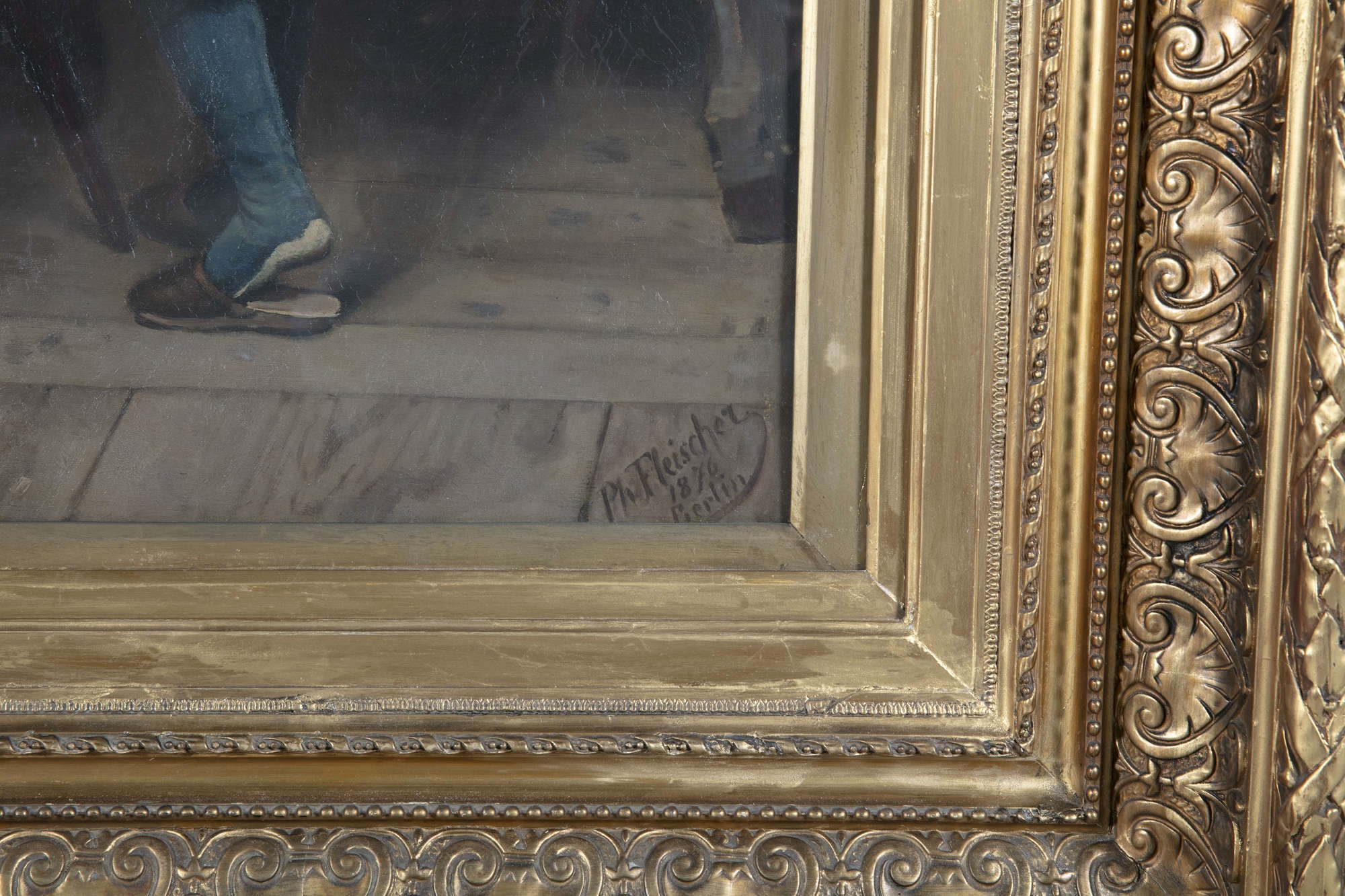 Artwork by Phillip Fleischer, Interior Scene, Made of Oil on canvas