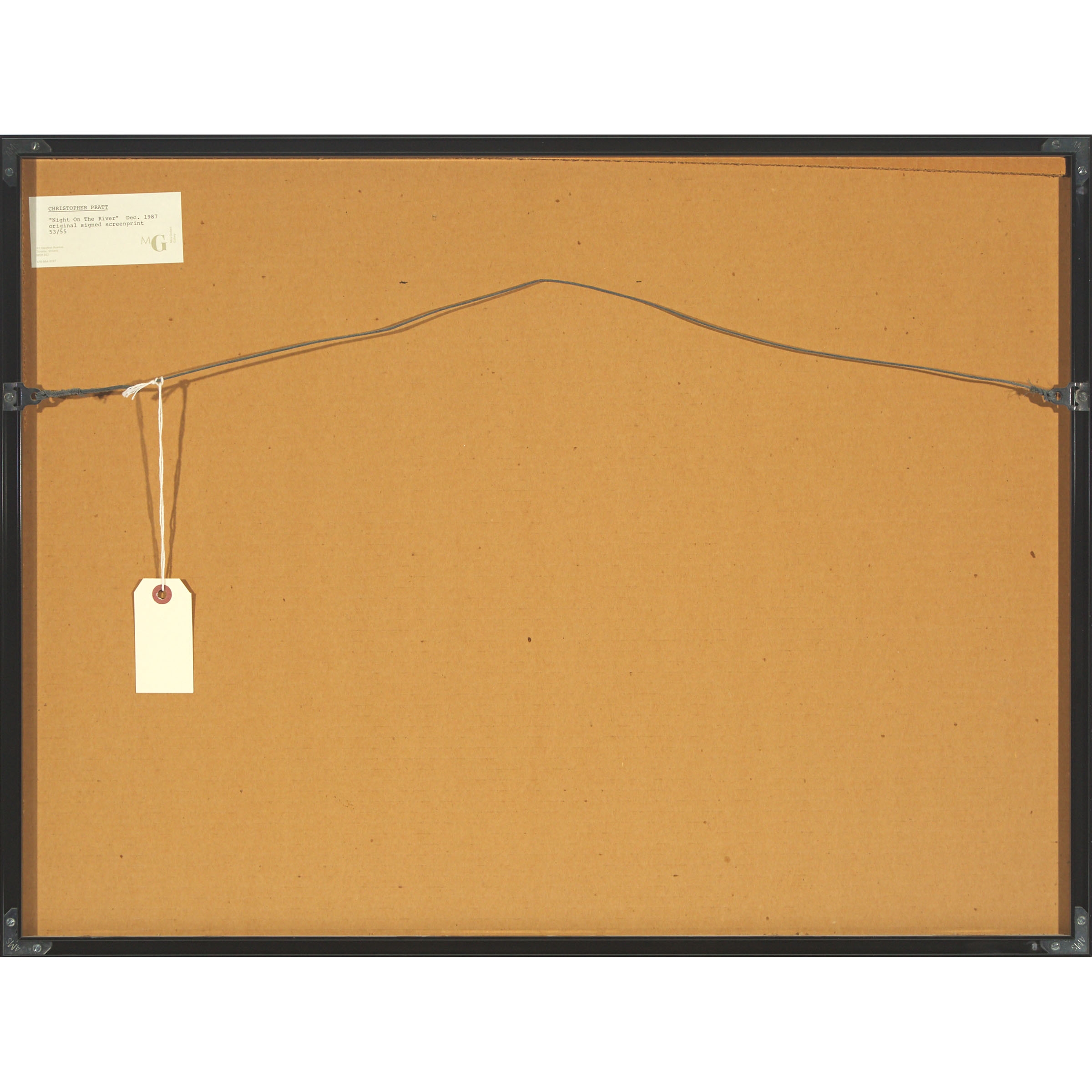 Christopher Pratt NIGHT ON THE RIVER, DEC. 1987 (1987) MutualArt