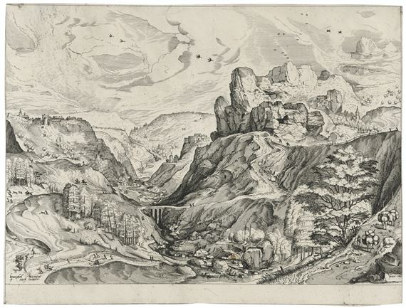 Alpine Landscape with a deep Valley