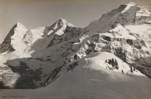 'Eiger - Münch - Jungfrau' by Emanuel Gyger, circa 1940