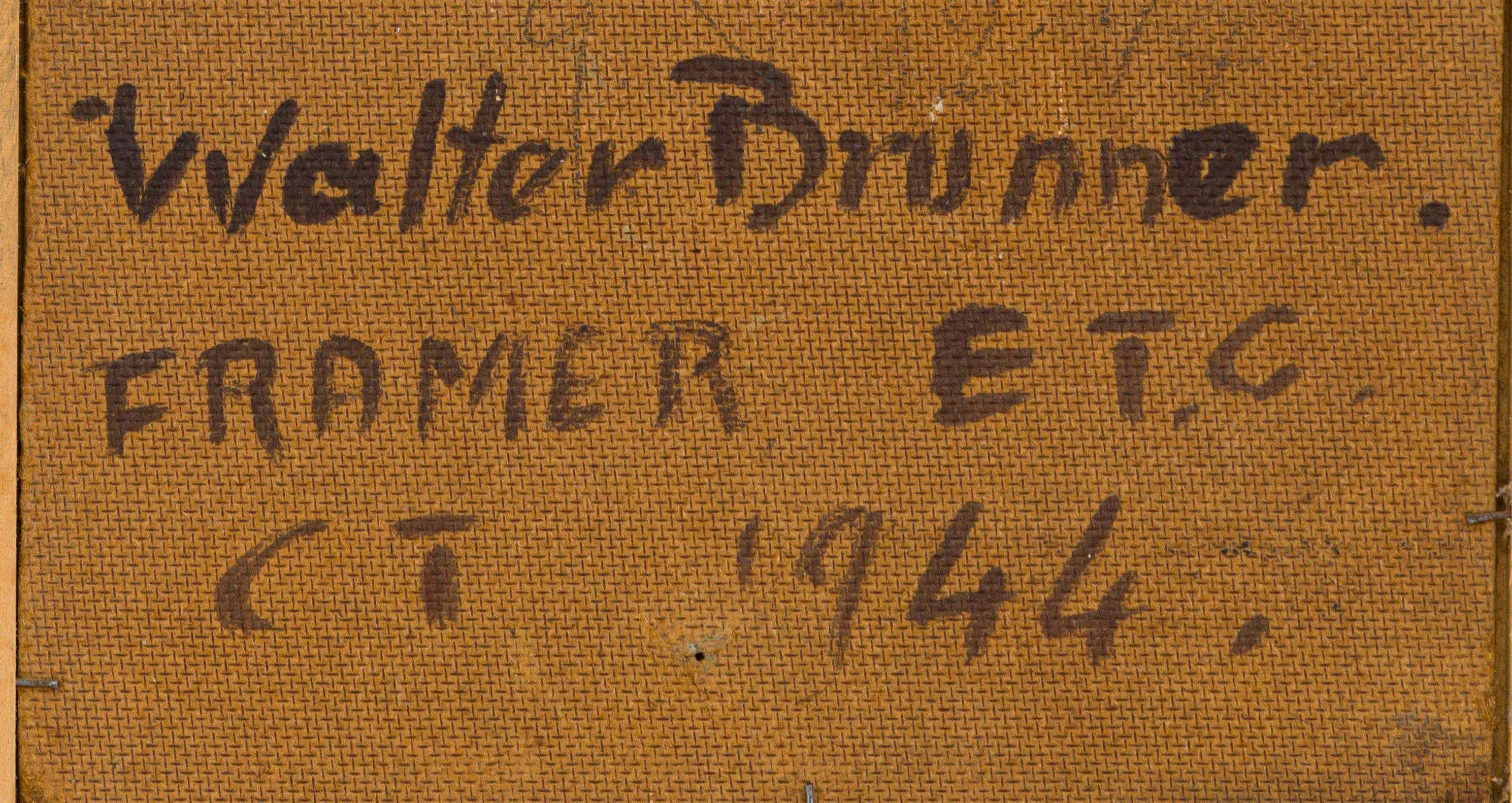 Artwork by Walter Brummer, Interior Scene, Made of oil on board