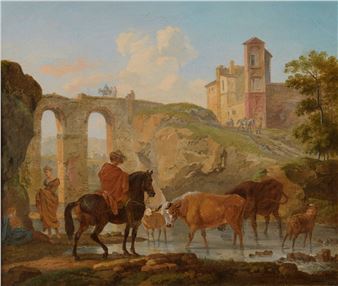 The Rest of the Shepherds; The crossing of the ford - Michel Duplessis