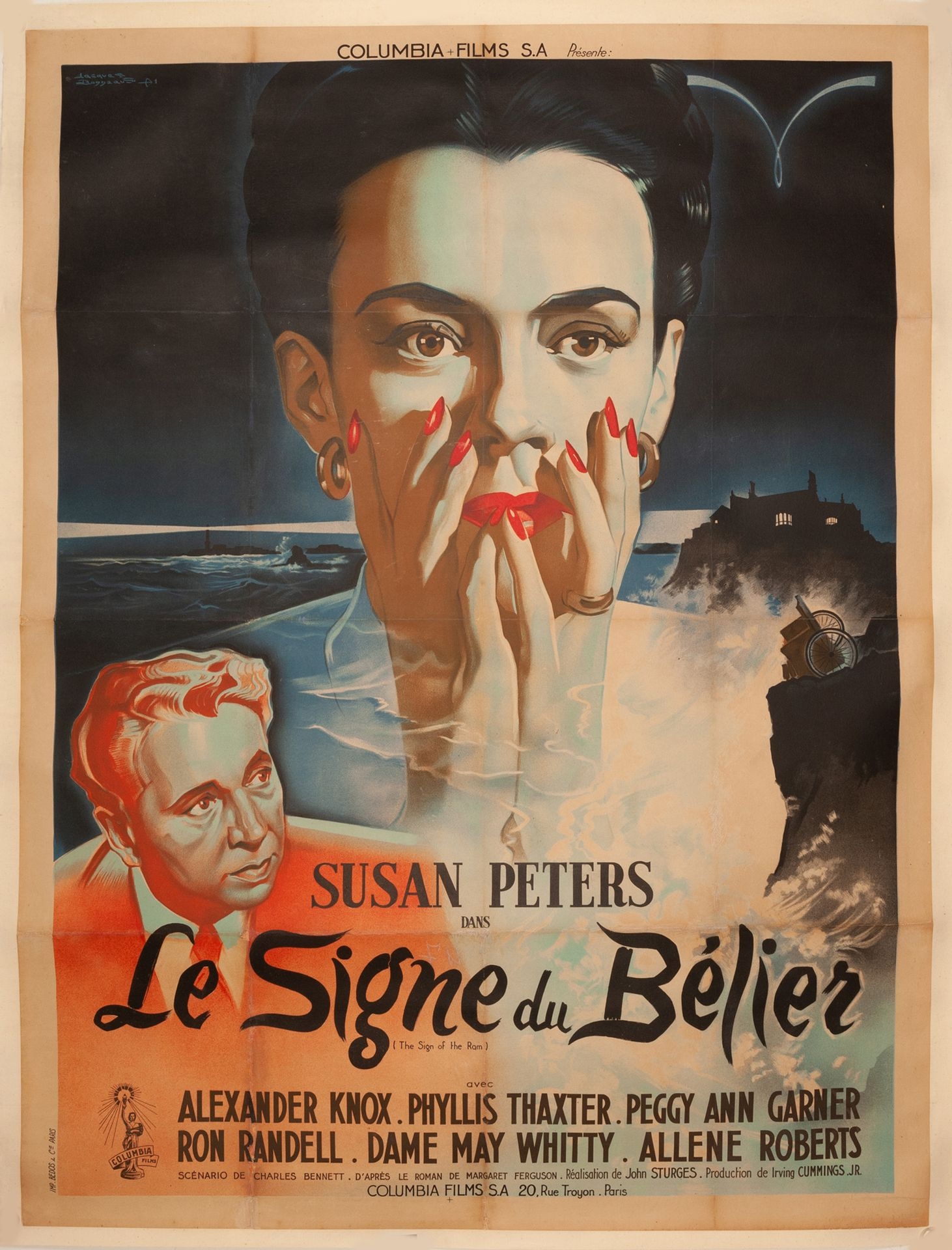 Artwork by Jacques Bonneaud, LE SIGNE DU BÉLIER / THE SIGN OF THE RAM, Made of Poster