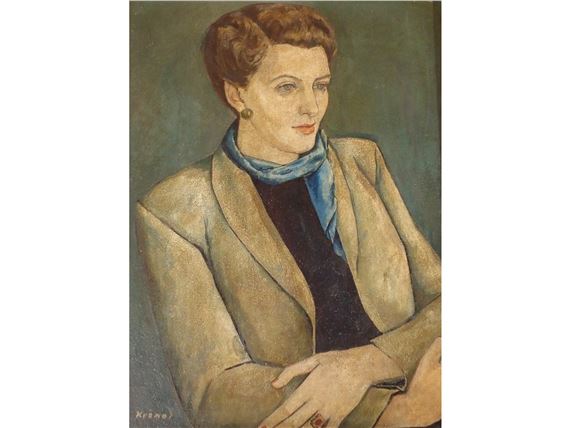 PORTRAIT OF A WOMAN by Jacob Kramer