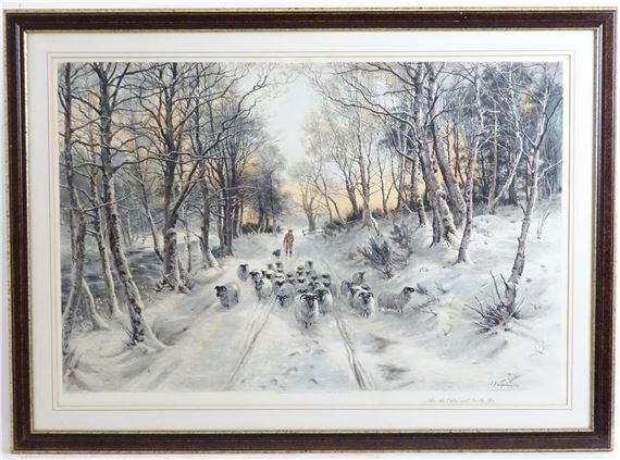 Thro' the Calm and Frosty Air by Joseph Farquharson