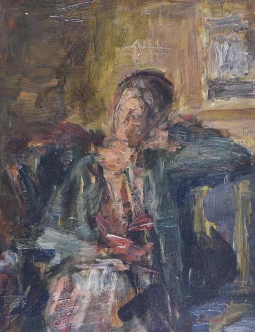 Femme dans un intérieur by Léon Lehmann, 1925