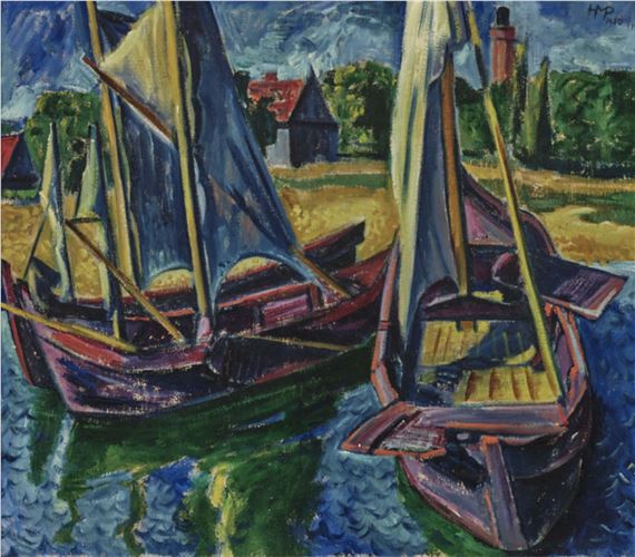 Keitelkähne. by Max Pechstein, 1920