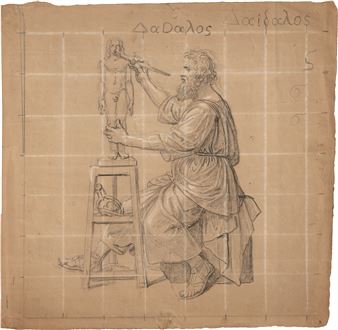 Der Bildhauer Daidalus bei der Arbeit - Johann Gottfried Schadow