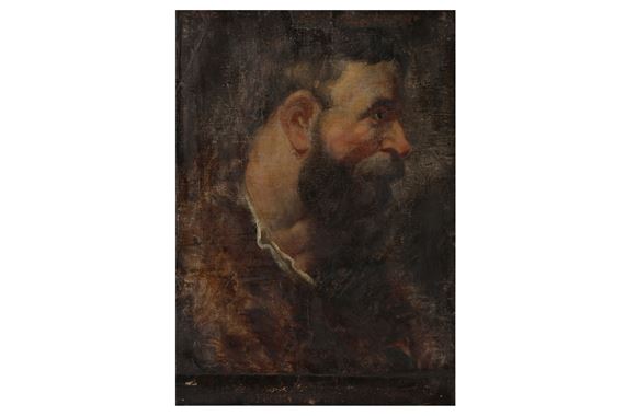 Peter Paul Rubens | Head of a man in profile (recto); A receipt (verso ...