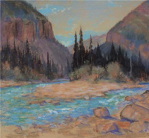 Untitled - Mountain Stream by Roland Gissing, 1928