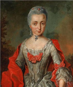 Portrait of an elegant lady - Johann Nikolaus Reuling