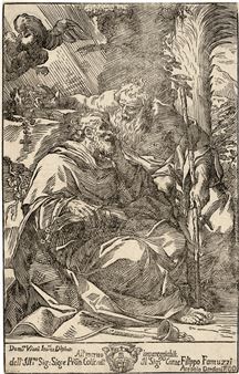 Der hl. Elias in der Wildnis - Domenico Maria Viani