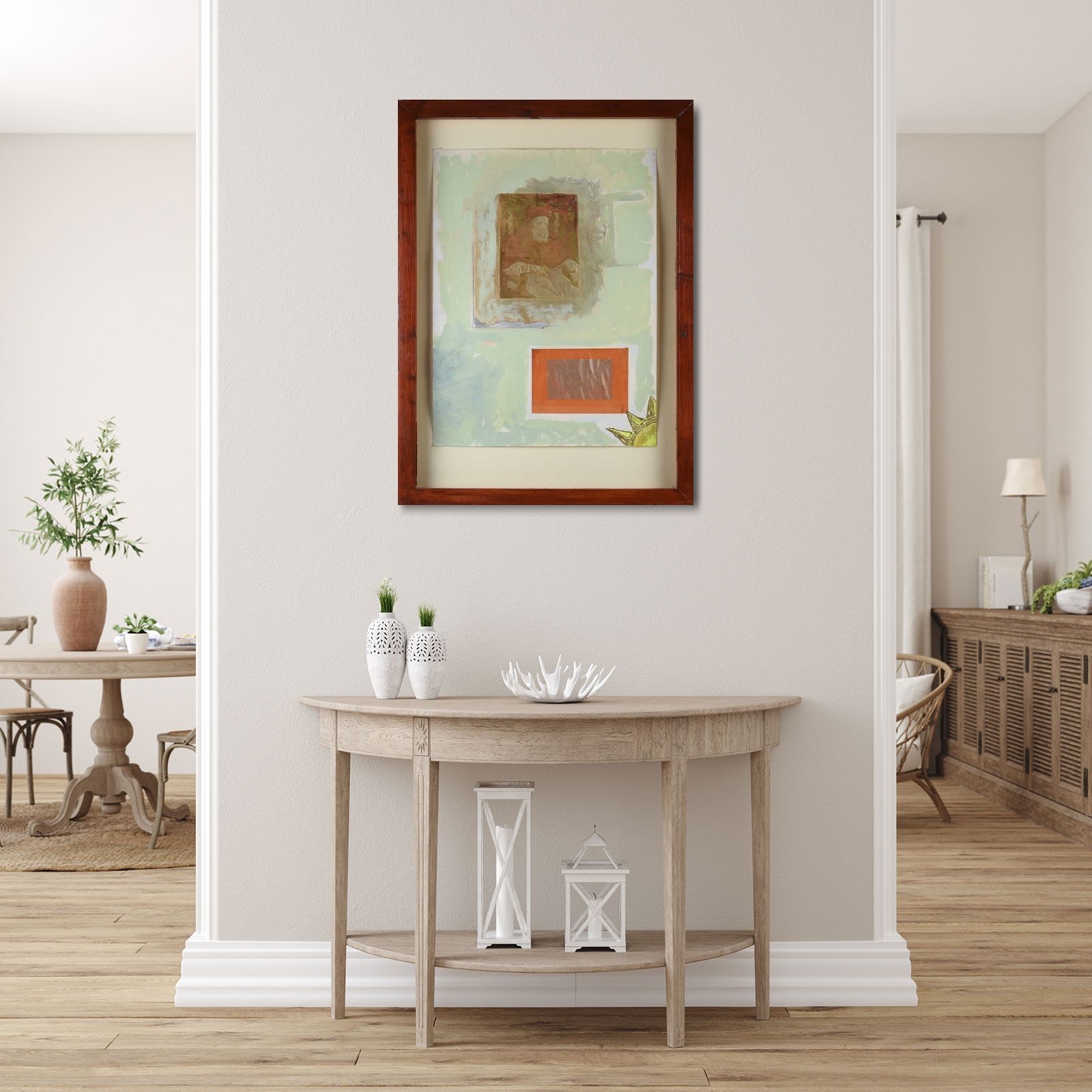 Artwork by Damian Coyle, THE LANDSCAPE I SEE ON MY LITTLE TELEVISION, Made of Mixed Media