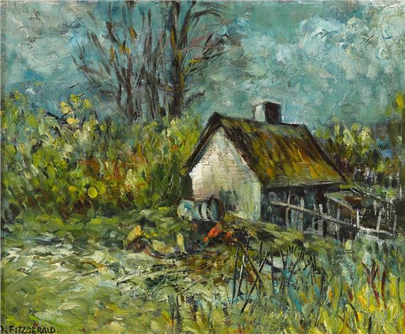 COTTAGE IN A LANDSCAPE by Anne Fitzgerald