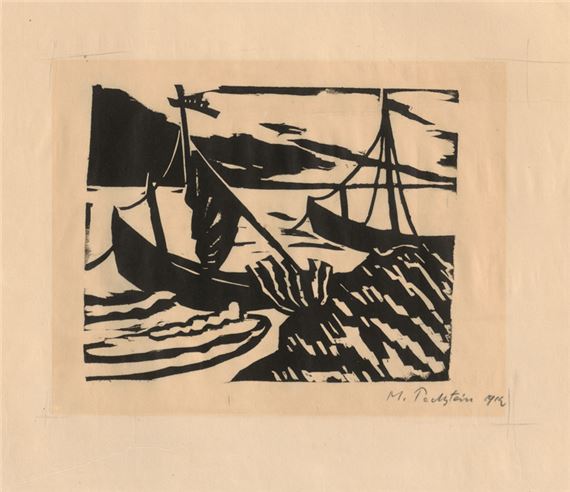 Max Pechstein | Zwei Boote (1912) | MutualArt