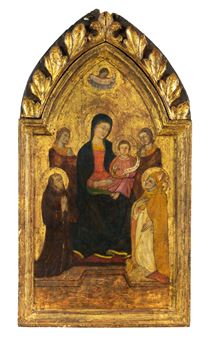 Madonna enthroned and Child - Master of Montefoscoli