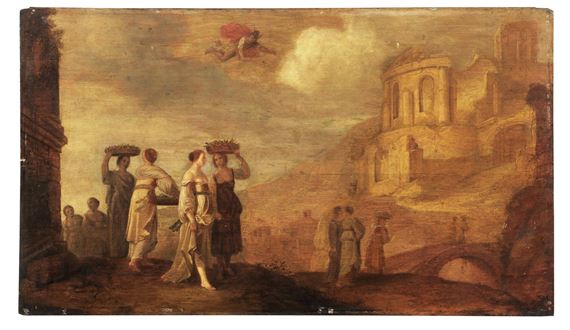 Mercury, Herse and Aglauros by Balthasar van der Veen