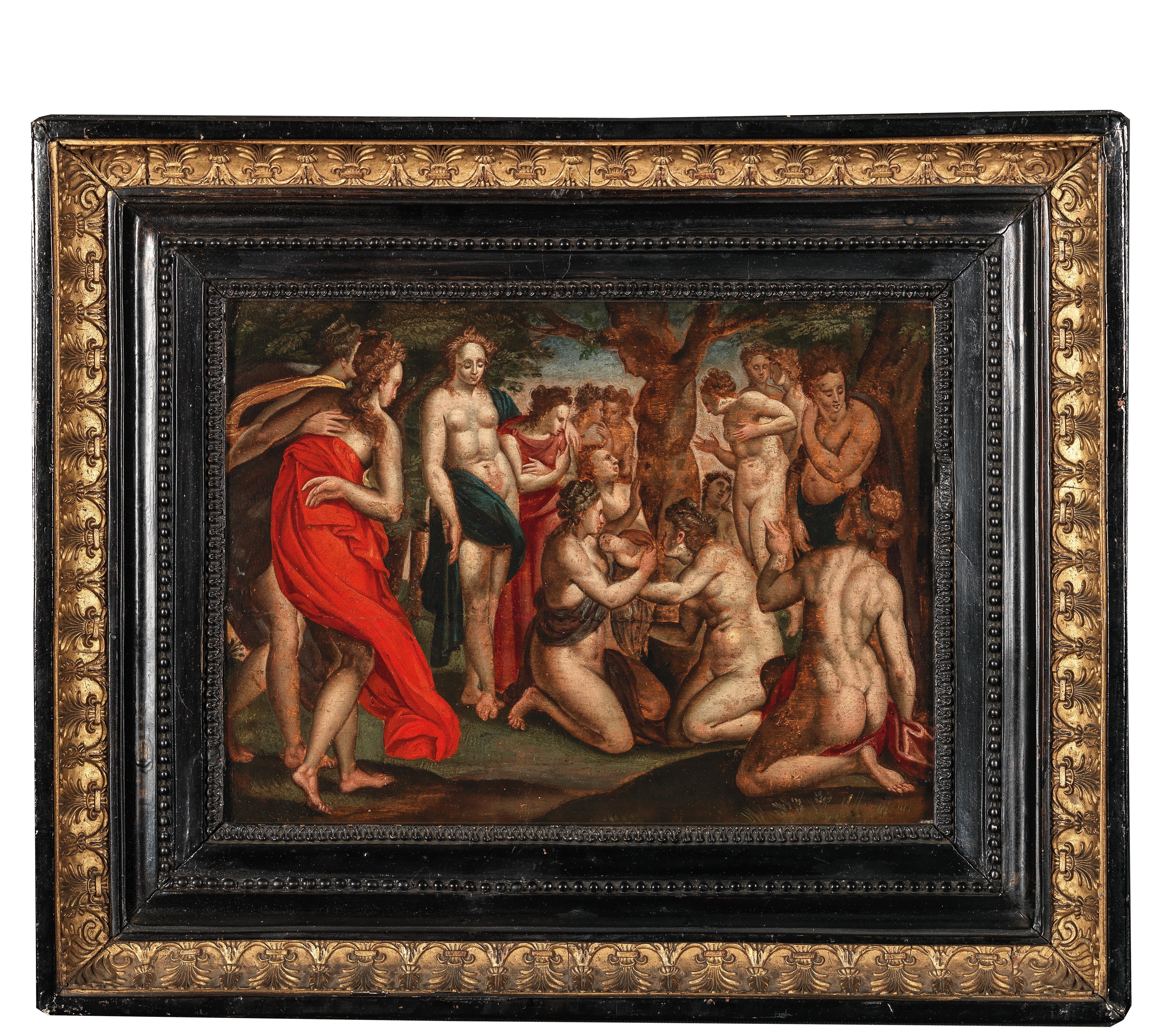 Artwork by Anthonie van‏ Blocklandt van Montfoort, The Birth of Adonis (Ovid, Met. X, 503–514), Made of oil on panel