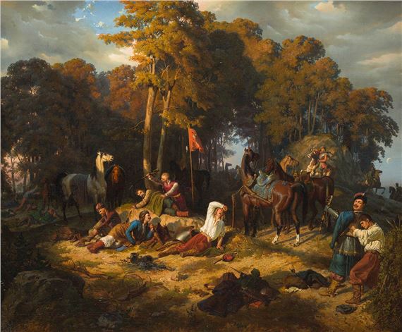 POBUDKA (POBUDKA POWSTAŃCÓW) by Artur Grottger, 1858