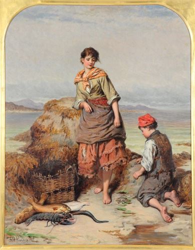 Limpet Gatherers by F. J. Kinnaird