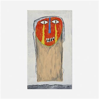 Untitled Red Face - Gregory Van Maanen