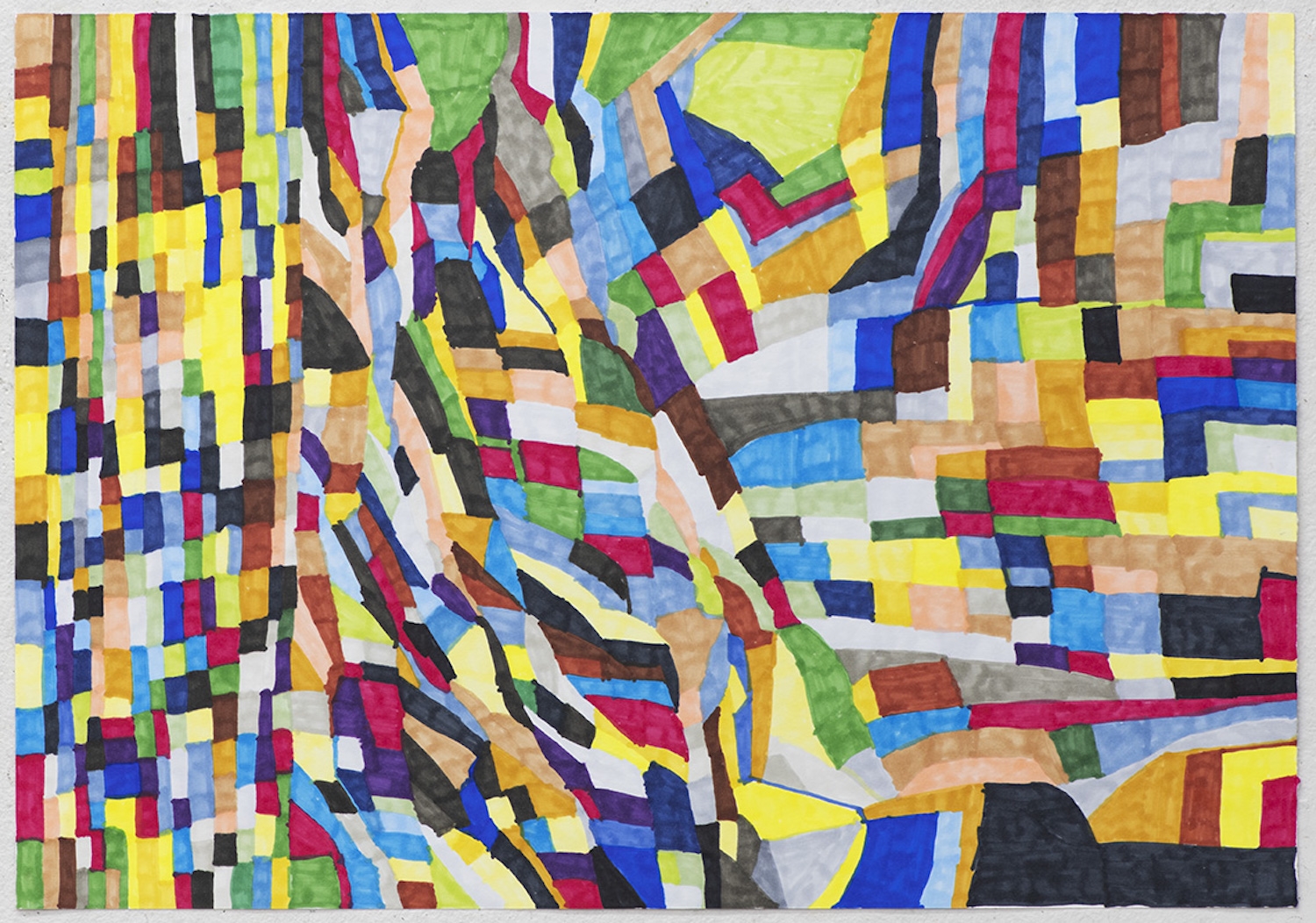 Artwork by Kate Knight, Untitled, Made of marker on paper