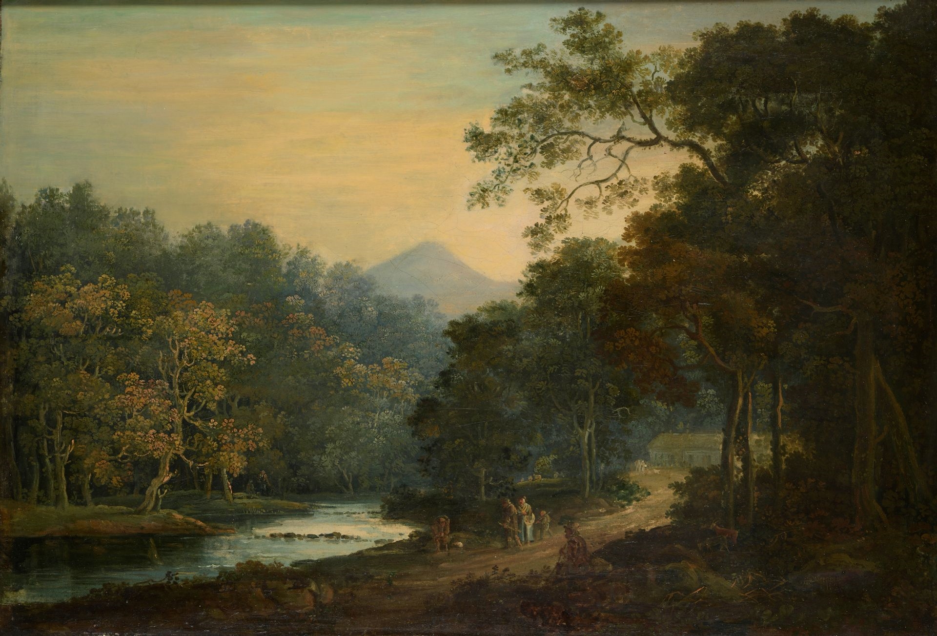 Ian Hamilton Campbell Walkers in the countryside MutualArt