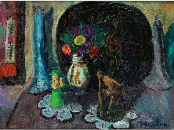 STILL LIFE WITH BLACK BOWL by Gabriele Münter, ca. 1911