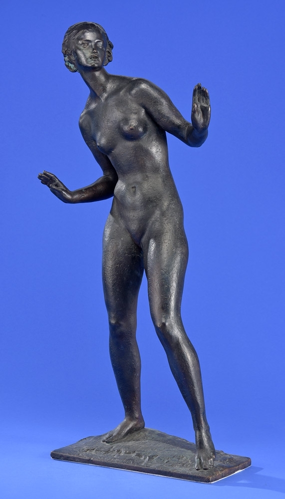 Artwork by Ferdinand Liebermann, Abwehr, Made of bronze