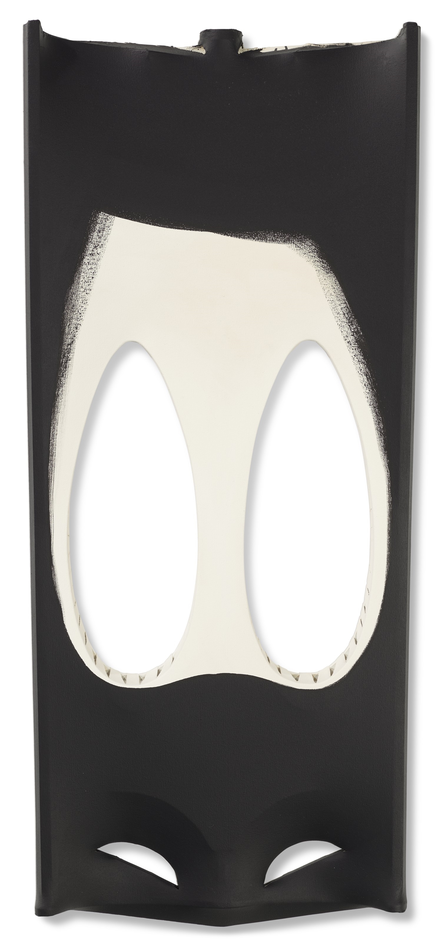 Artwork by Blair Thurman, Owl Soup (Dynamic Friend), Made of acrylic on shaped canvas mounted on panel