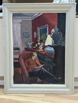 Henry J. Neave | Interior with the artists son Peter | MutualArt