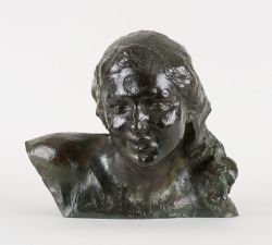 Tête de jeune fille souriante - Alfred Courtens