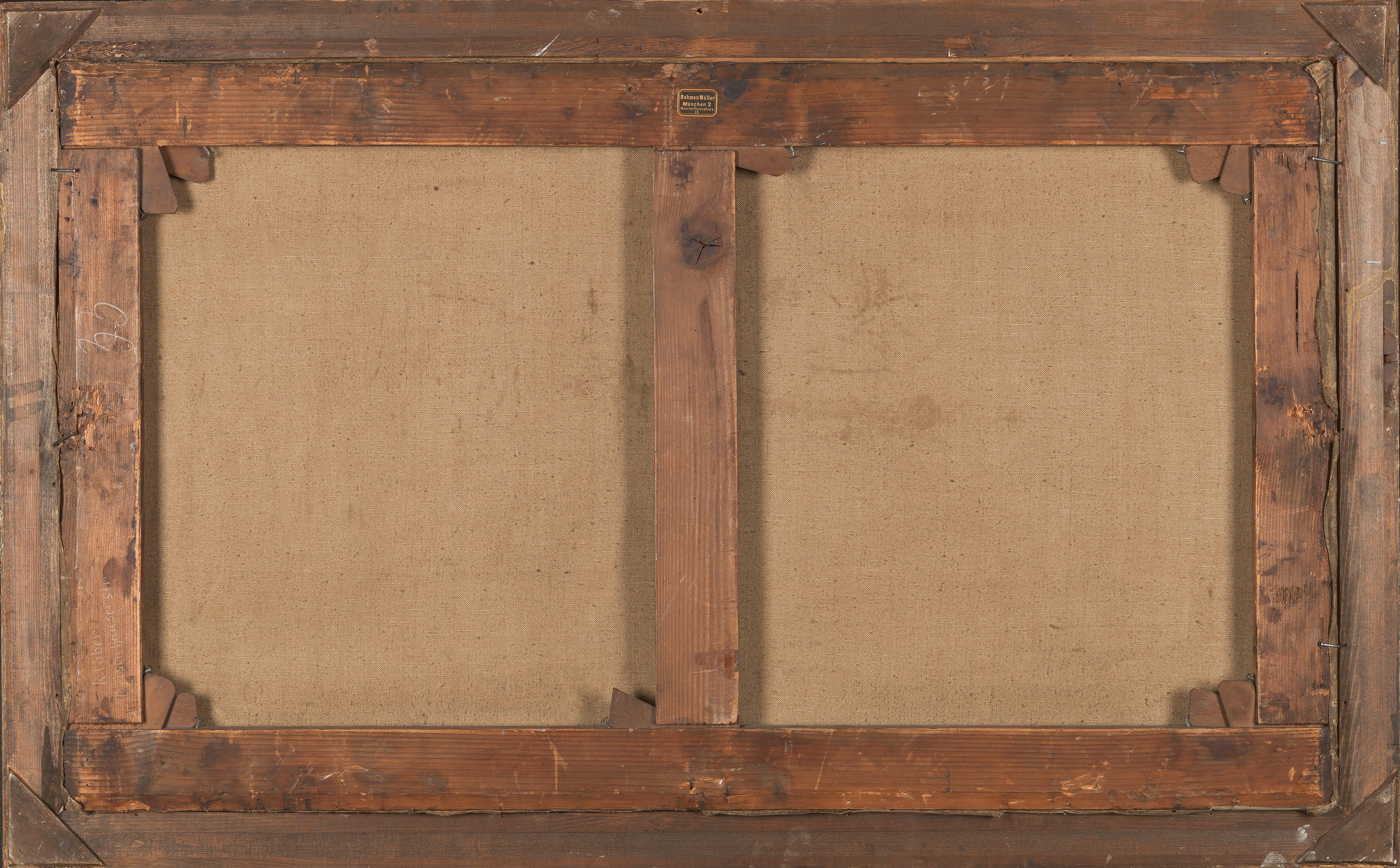 Artwork by Louis Braun, Bavarian and French Troops in the Turmoil of Battle, Made of oil on canvas