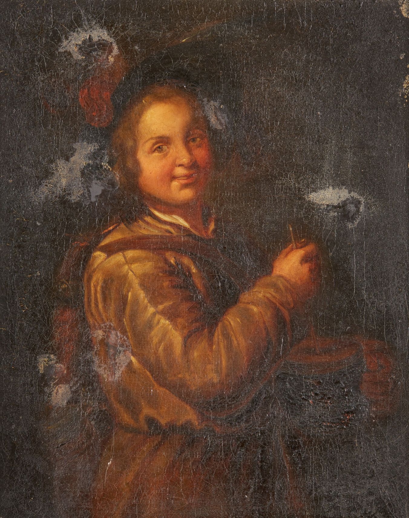 Dutch School, 18th Century | The rommelpot player | MutualArt