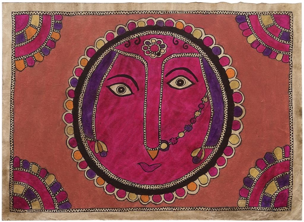 Artwork by Jamuna Devi, UNTITLED (MADHUBANI PAINTING), Made of Natural colours on paper