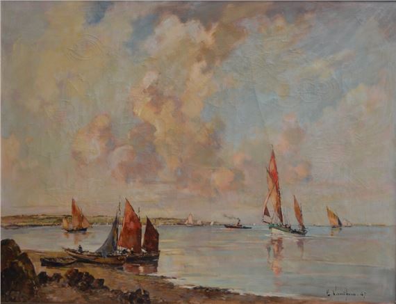 Baie de Crozon, Finistère by Ernest Germain Vauthrin, 1947