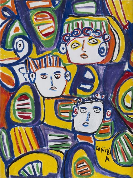 Famille marocaine, 1994 by Chaibia Tallal, 1994
