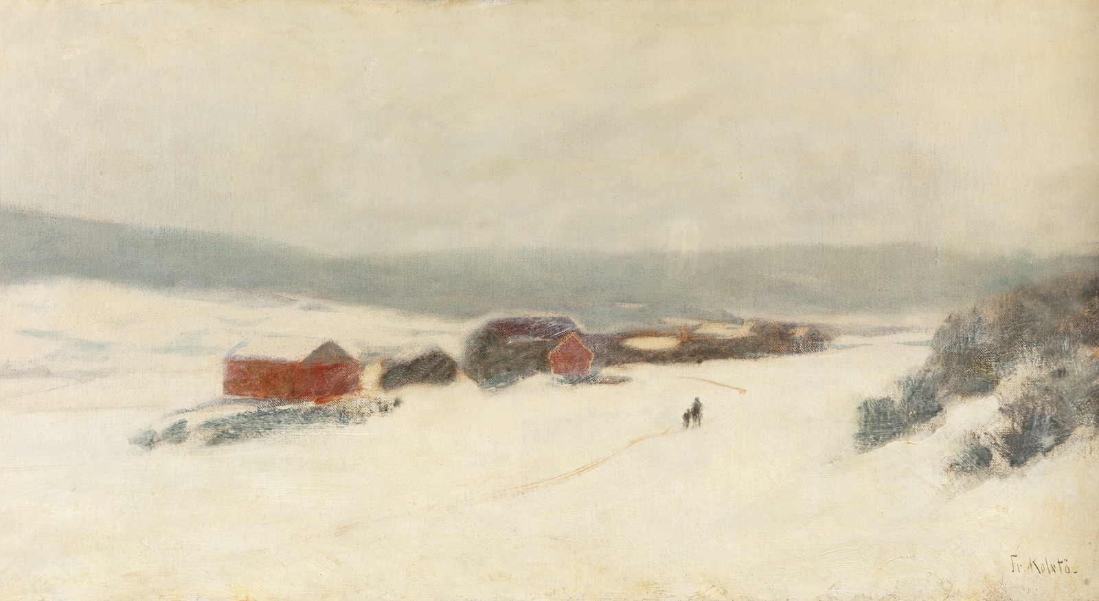 Vinterlanskap by Fredrik Kolstø