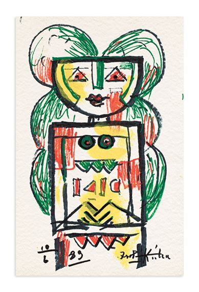 Untitled by Ibrahim Kodra, 1989