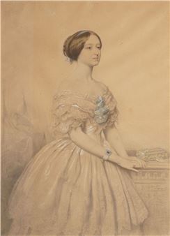 Young Woman with Jewel Box - Vincent Vidal