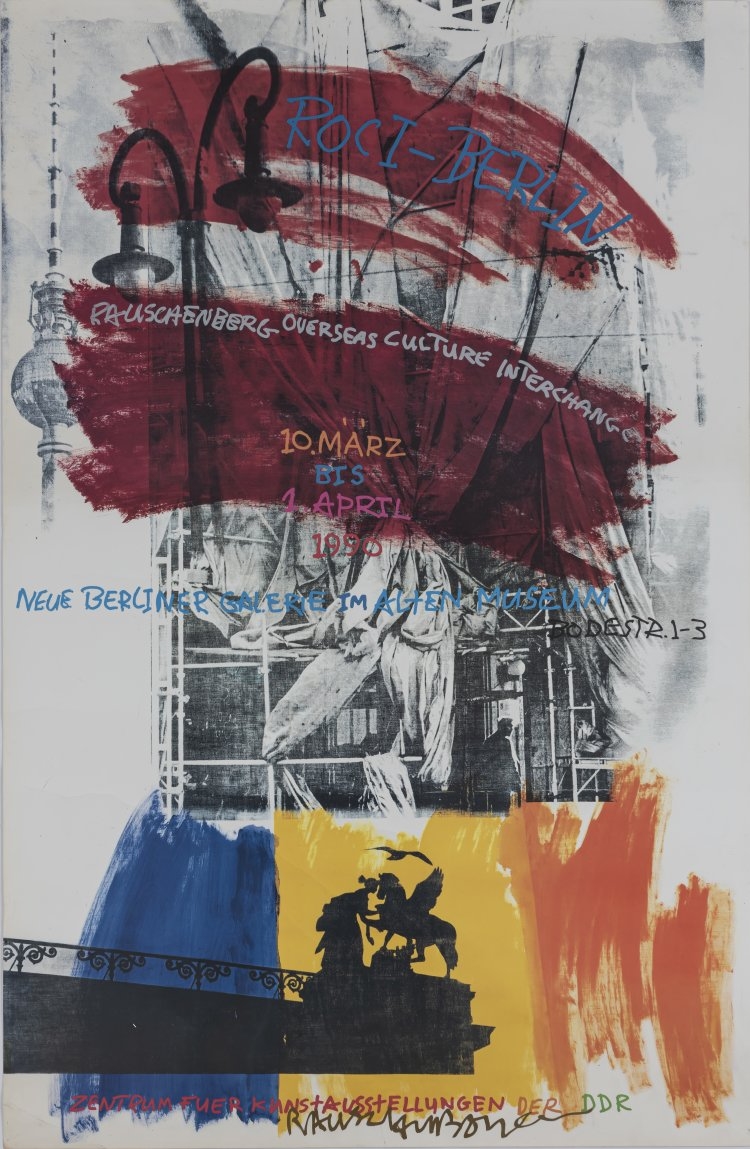Robert Rauschenberg | Exhibition poster ROCI-BERLIN (1990) | MutualArt
