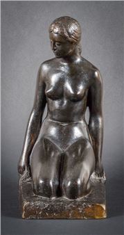 Kneeling bather - Joseph Monin